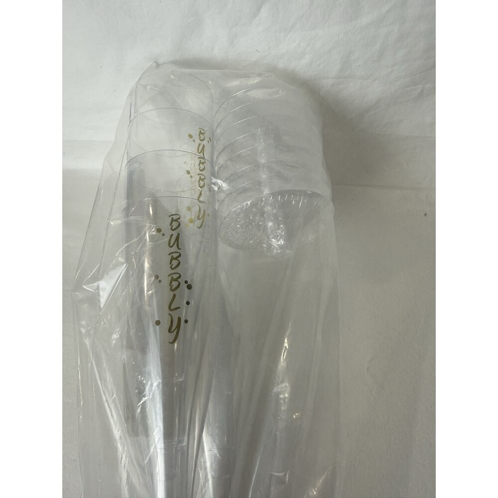 8-Pack Disposable Plastic Champagne Flutes 5.5 oz Party Cups - Picture 4 of 6